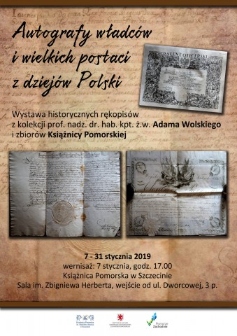 Wystawa: Autografy władców i wielkich postaci z dziejów Polski